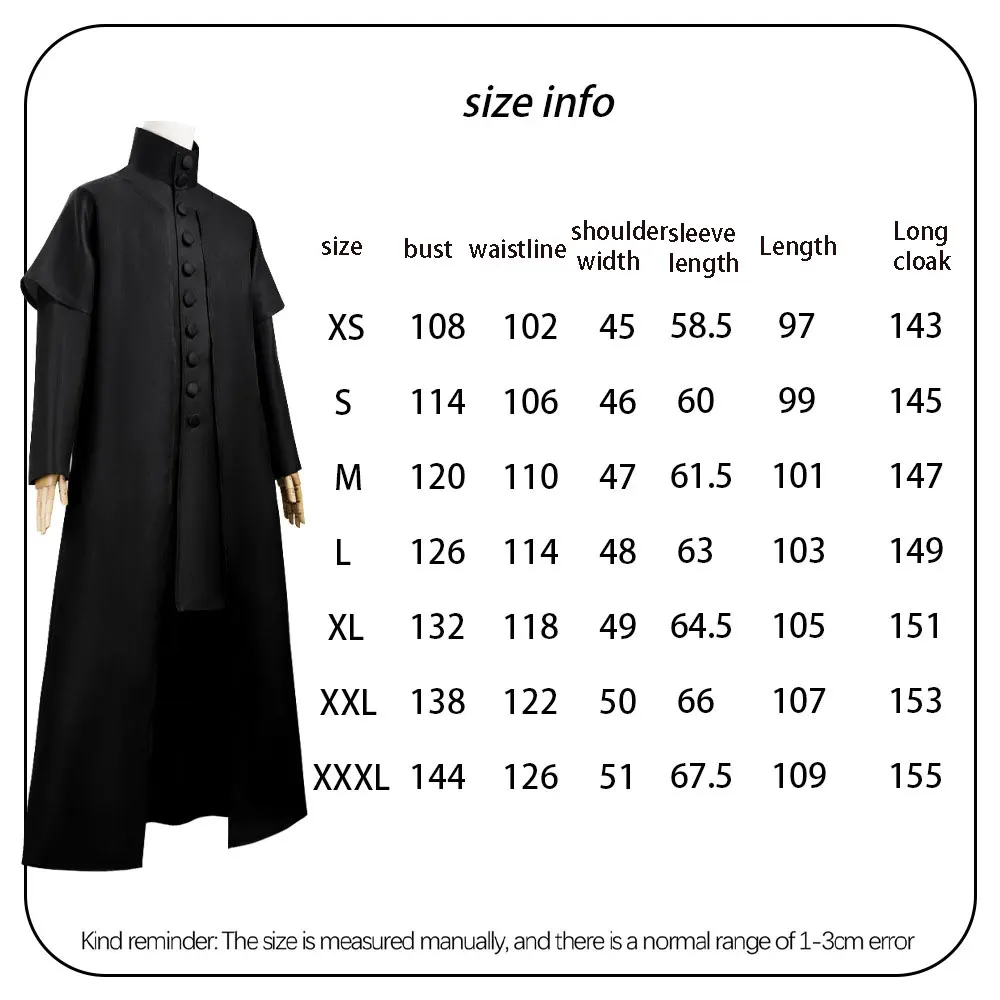 Lippert Voldemort Cosplay Kostüm, Zauberrobe, Cosplay Kostüm – Detail 3
