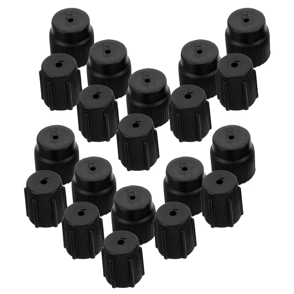

20Pcs Air Conditioning Service Caps High and Low Side Valve Covers for Auto Ac Repair Maintenance Refrigerant Port Cap