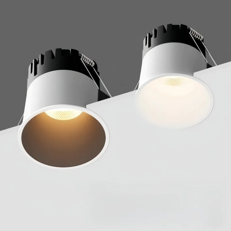 

Anti-glare LED Downlight 3W 5W 7W 10W 12W 15W 18W AC110V 220V LED COB Dimmable Spotlight Ceiling lamp For Indoor lighting