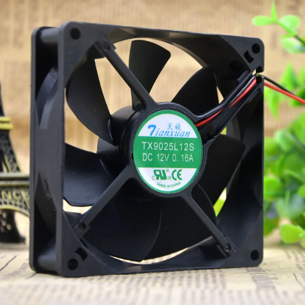 TX9025L12S 9cm 90mm DC 12V 0.16A 90*90*25 mm axial computer case cooling fan