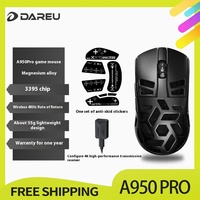 Dareu A950 Pro Wireless Mouse Rgb Bluetooth Portable Tri-Mode Paw3395 4k Gaming Mouse For Computer Keyboard Pc Office Mice Gift