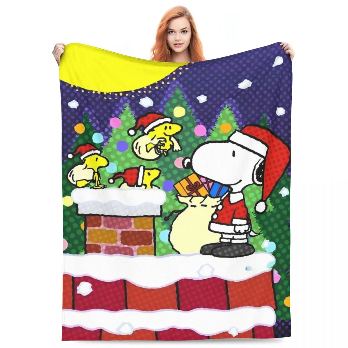 Snoopy Peanuts Blanket Quality Soft Warm Halloween Throw Blanket Winter Camping Couch Chair Sofa Bed Fashion Bedspread