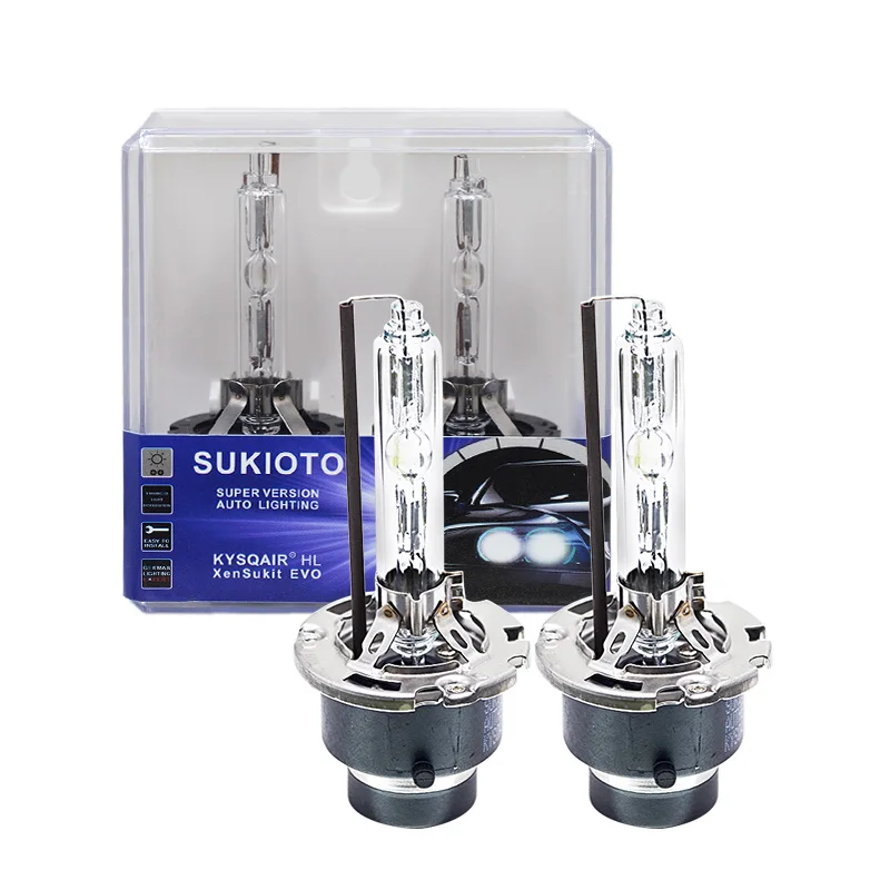 

SUKIOTO GENUINE 35W Car HID D2S Headlight Xenon Bulb 4300K 6000K 8000K D2S D4S Auto Headlamp Metal Holder With 1 Year Warranty