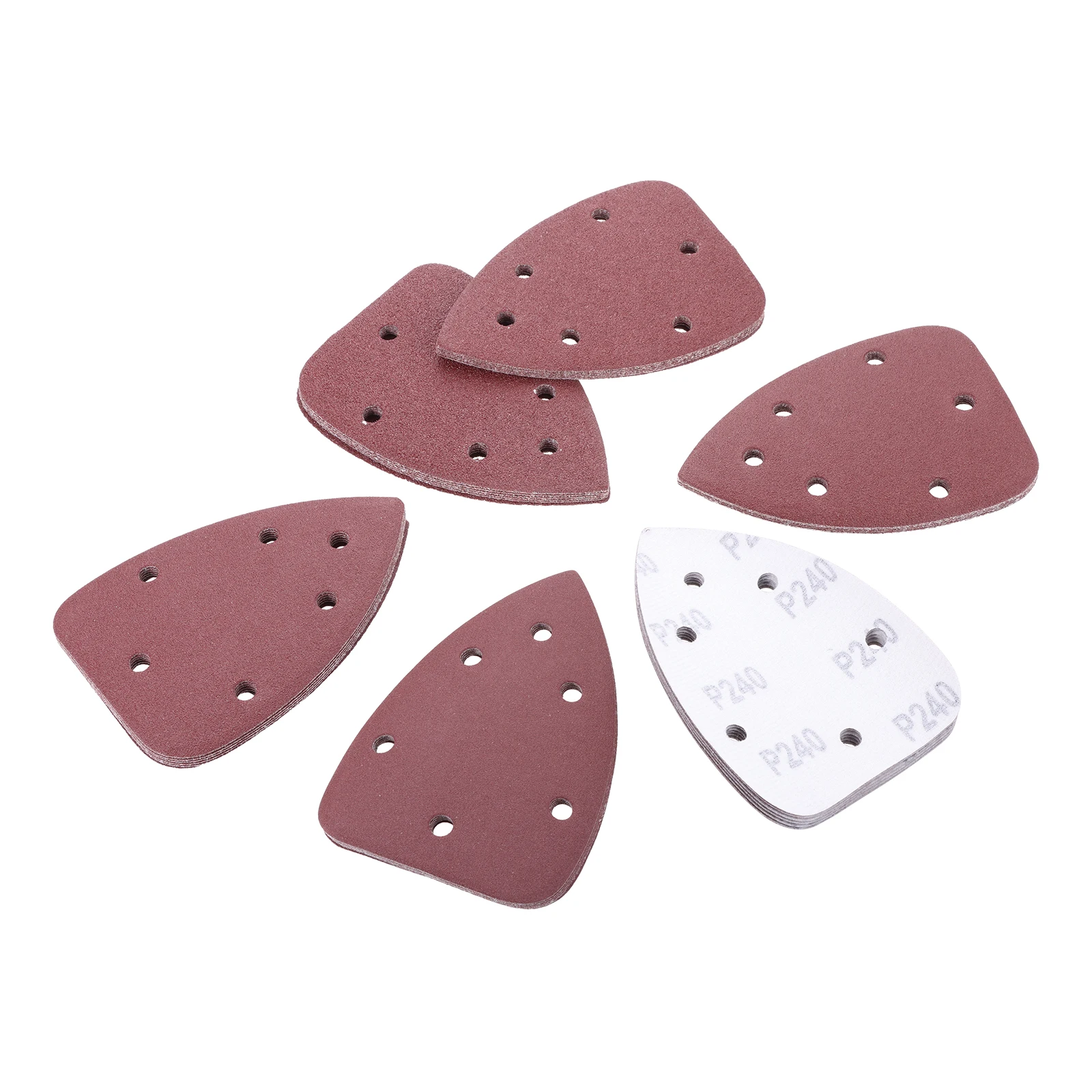 36PCS 6-Hole Mouse Detail Sander Sandpaper Set Suitable For Wood Metal For WEN 6301 Ryobi CFS1503GK Dremel Palm Sander Models