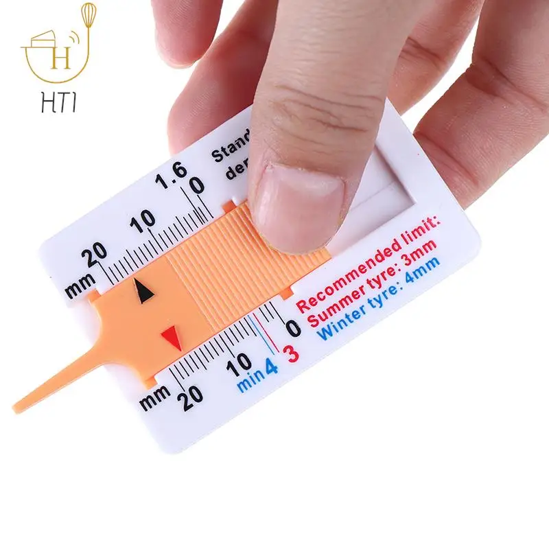 New Depth Gauge Car Tyre Tire Tread Depth Gauge Meter Measurer Tool 0-20mm HOT