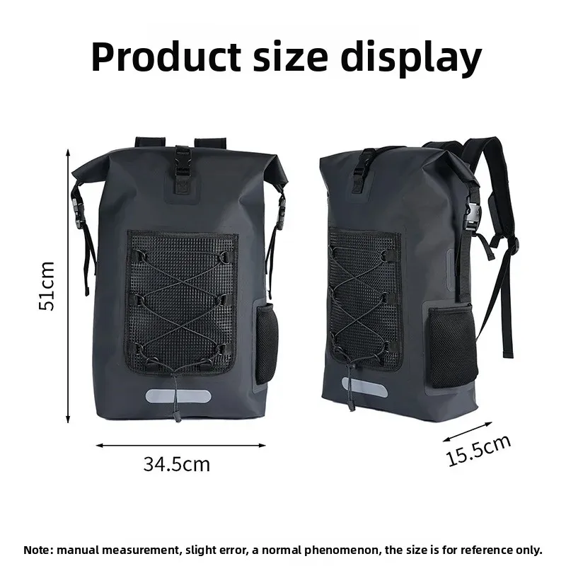 

TPU waterproof backpack outdoor camping mountain climbing canyoning swimming multi-functional large-capacity waterproof bag