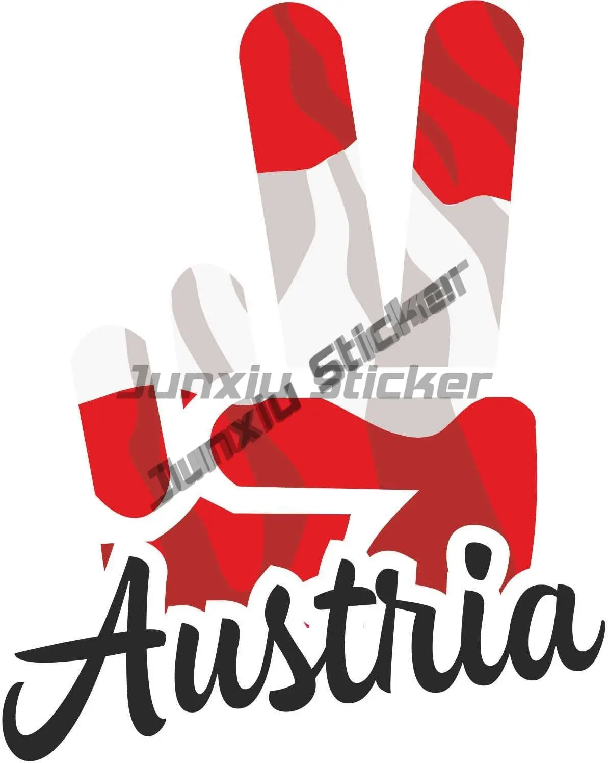 Coat of Arms Austria Car Stickers Austria Shield Emblem Decal Grza Vienna Heart Travel Stamp Cover Scratches Decor Accessories