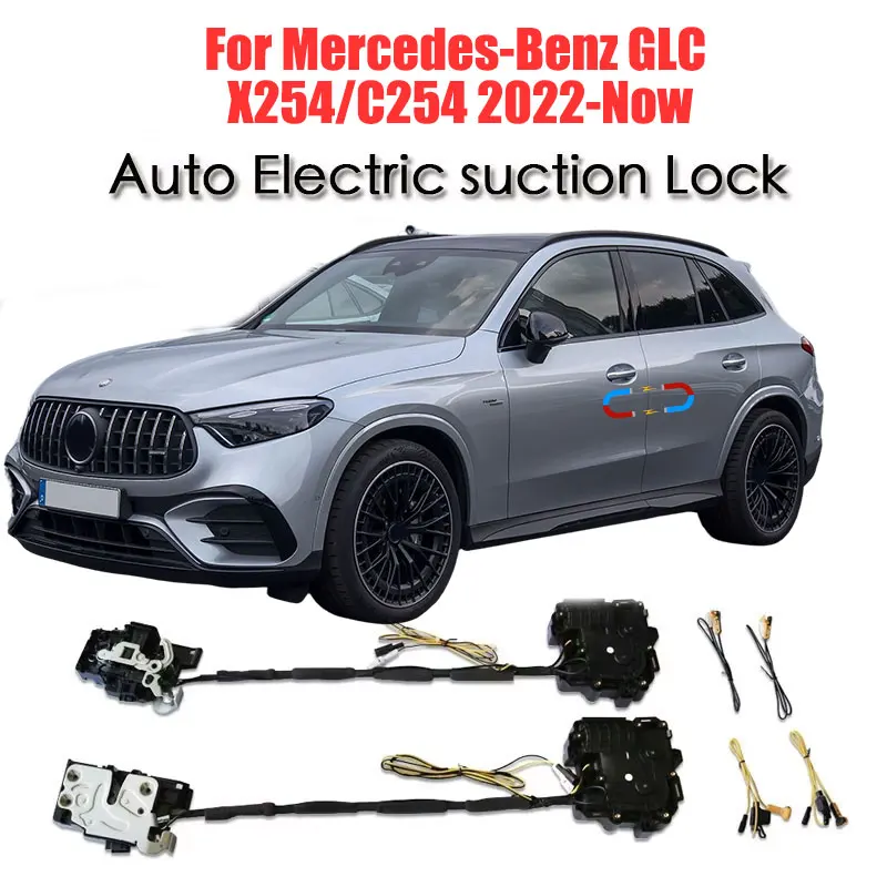 

For Mercedes-Benz MB GLC X254/C254 Car Soft Close Door Latch Pass Lock Actuator Auto Electric Absorption Suction Silence Closer