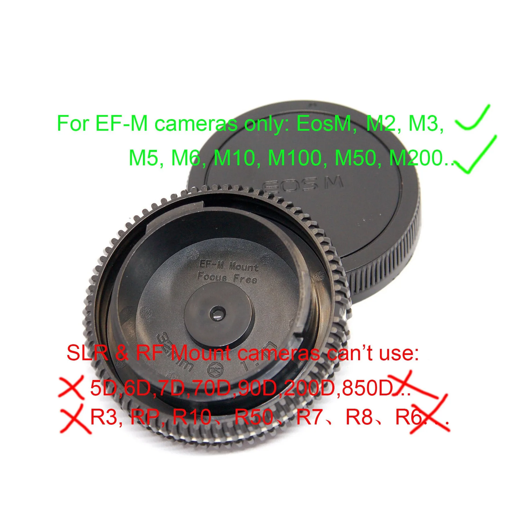 XuanLens EF-M Mount 32mm/F10 Pancake Lens Focus Free Compatible with Canon EF-M Mount Mirrorless Cameras