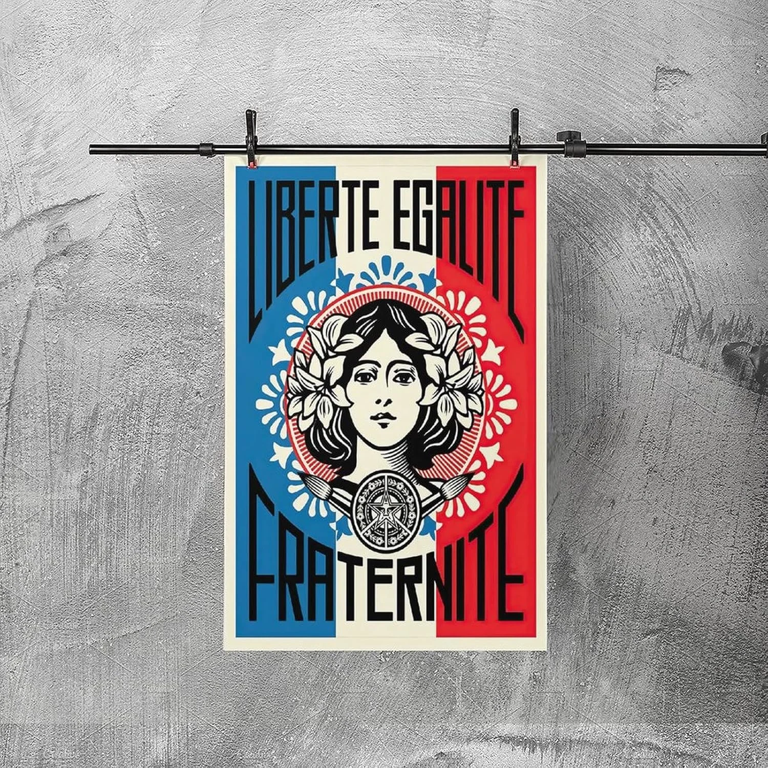Liberte Egalite Fraternite by Shepard Fairey Poster Decorative Painting Canvas Wall Art Living Room Posters Bedroom Painting image 5