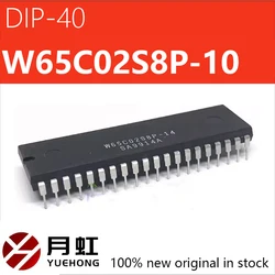 1/5/10pcs W65C02S8P-10 W65C02S8P-14 direct insertion DIP-40 microcontroller chip, brand new in stock