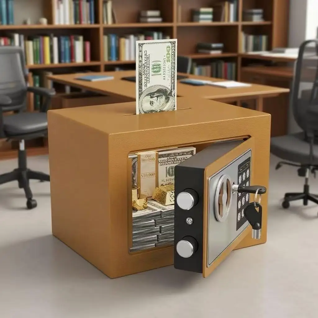 Mini scatola password per celebrità di Internet - barattolo di risparmio per bambini - deposito monete per adulti - può essere storato e ritirato - chiave e passeggiata