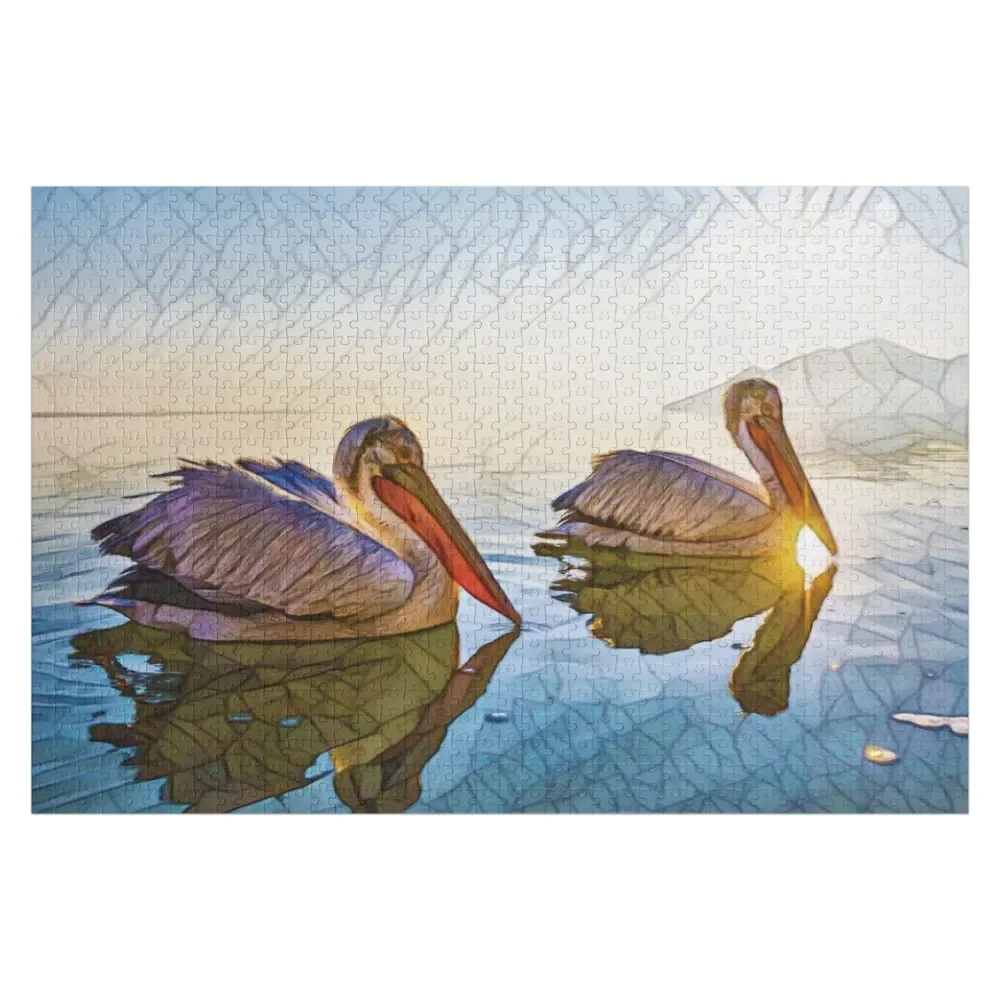 

Shattered Pelicans Jigsaw Puzzle Customized Gifts For Kids Custom Wooden Gift Photo Personalized Gifts Puzzle