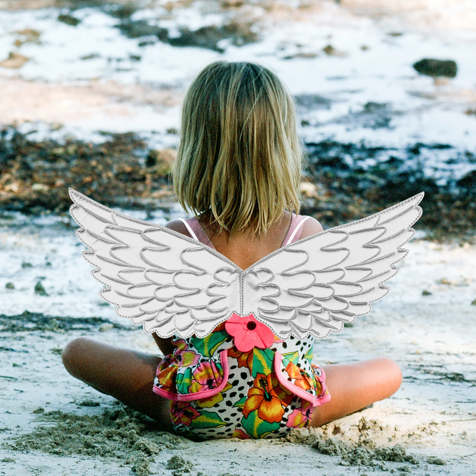 5 個のユニコーンの羽天使の羽小道具カラフルな特徴的な衣装用品コスプレパーティーパフォーマンスアクセサリー女の子用