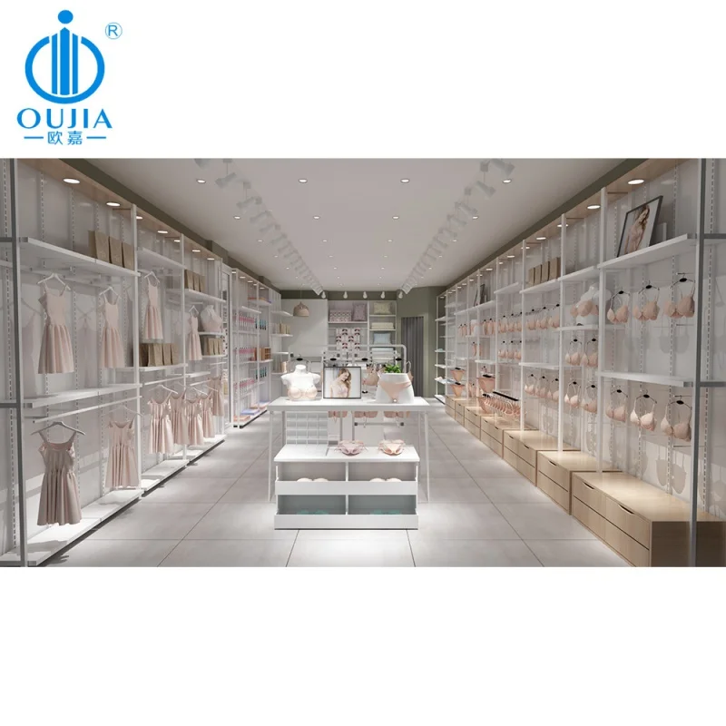 Benutzer definierte, Dessous Store Display Möbel Frauen BH Store Interior Shop Design Wandre gal Rack