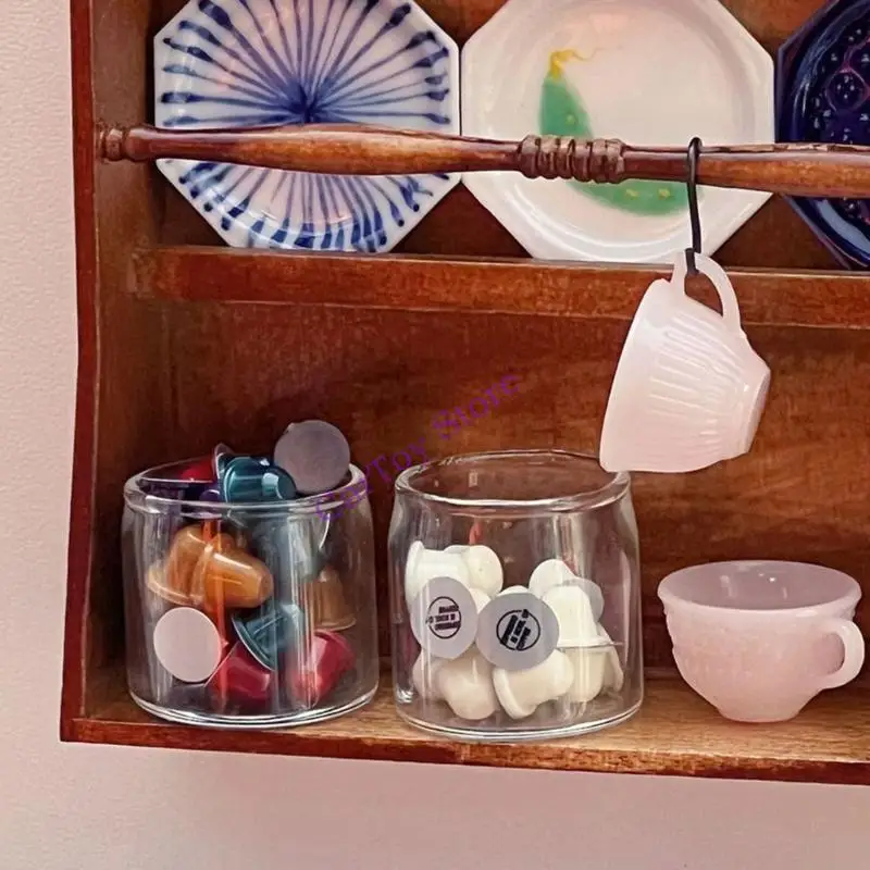

Tiny 5 Color Coffee Pods Dollhouses Furniture Accessory 1/12 Scale Miniature Design