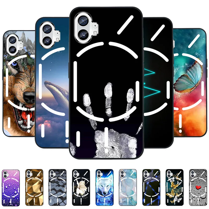 Case For Nothing Phone 1 Case Shockproof Black Bumper Back Phone Cover For Nothing Phone 2 One two Cover Funda Nothingphone2