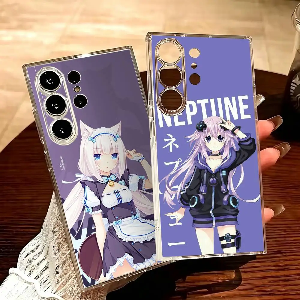 Nekopara-S Vanilla Anime  Transparent Shockproof phone Case For Samsung S25,24,21,22,23,30,20,Ultra,Plus,Fe,Lite