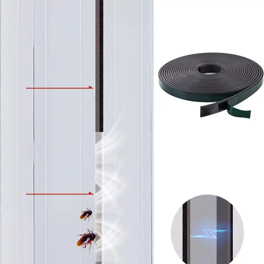 Magnetic Self Adhesive Strip Sealing Strip Fixing Pad Sticky Dustproof Wardrobe Moving Door Seam Adhesive Foam Tape Sticker