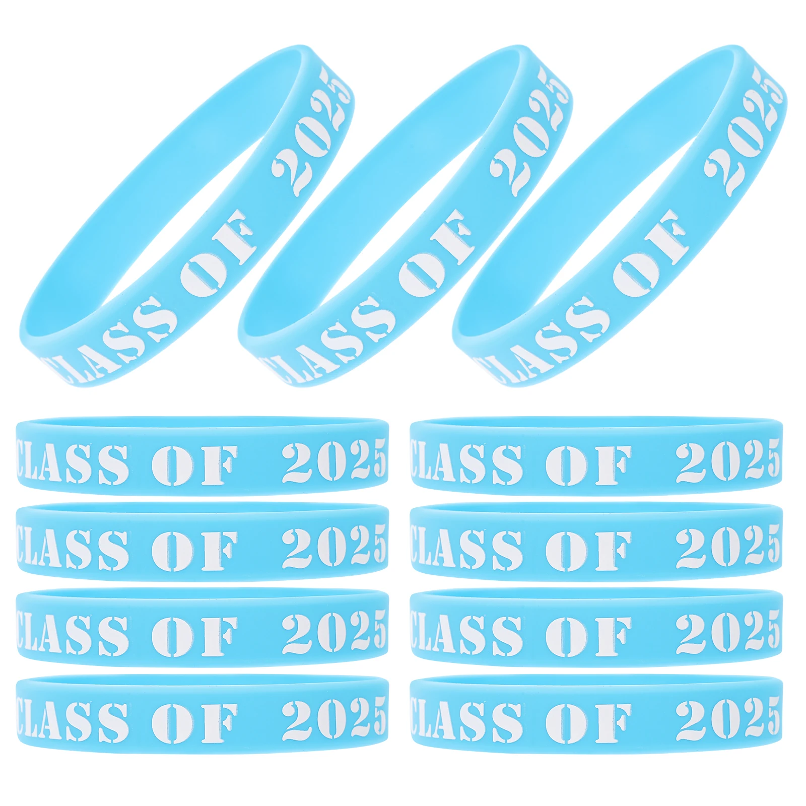 25 Pcs School Supplies Bracelet Wrist Bands for Event Silicone Wristband Graduation