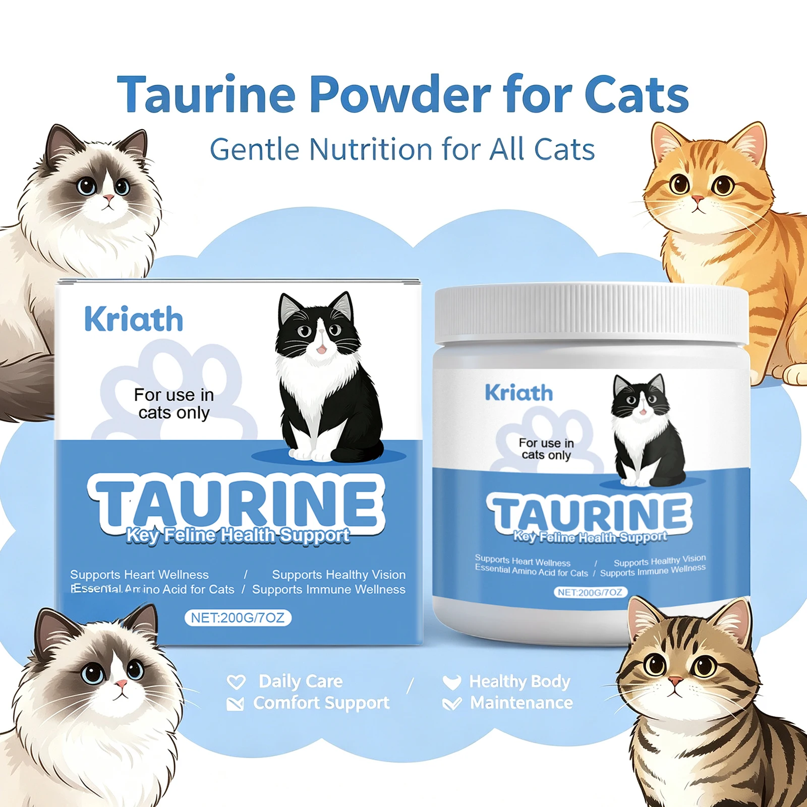 Katzen-Taurin-Pulver-Nahrungse – Nutrition & Fitness Class Bewertung und Preis