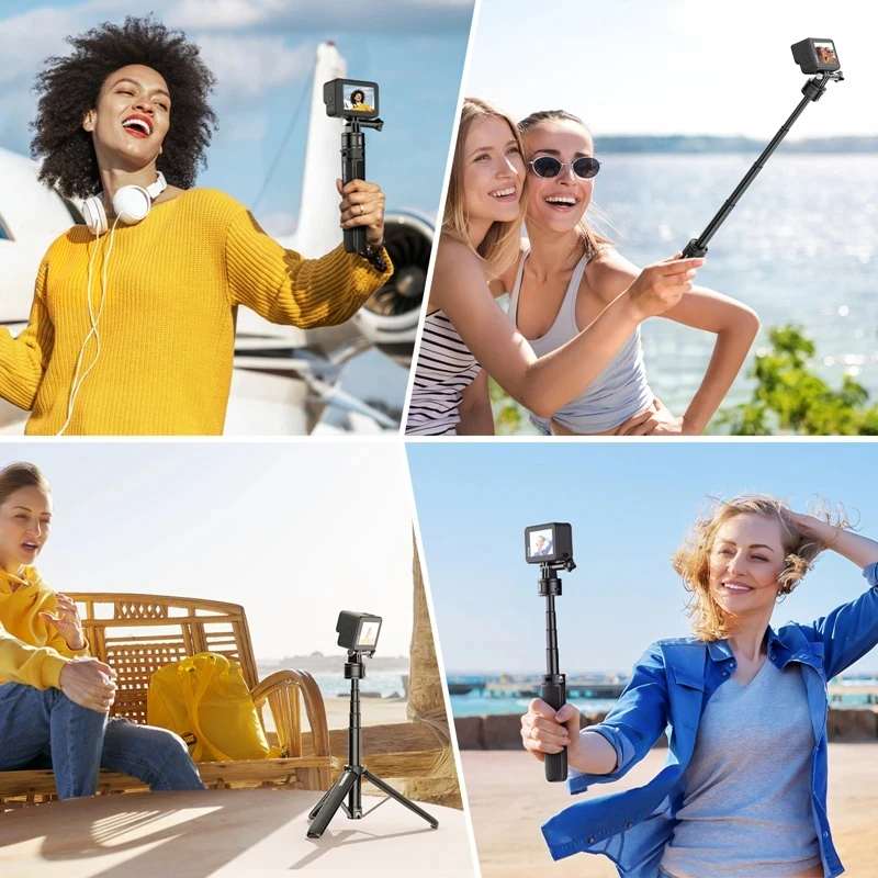 Ulanzi MT-74 Go-Quick II Magnetic QR Action Camera Extension Tripod Selfie Stick For Gopro 13 12 Insta360 X3 DJI Action 4/3