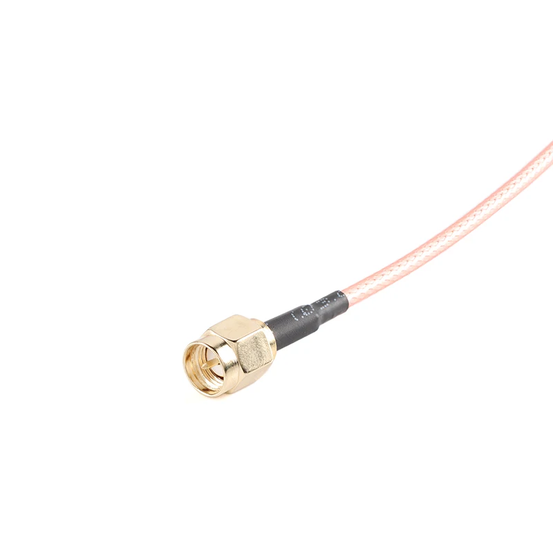 1PC RG316 RF Coaxial Cable SMA Male Plug to Dual Alligator Clips 50 ohm Red&Black Tester Lead Wire 50cm Connector