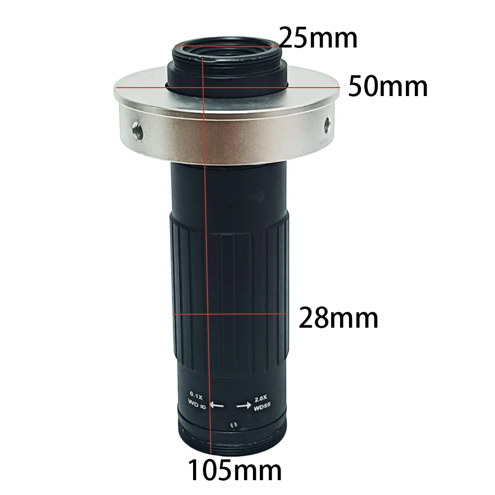 4K 48MP 1080P FHD Digital Microscopio Max 150X C-Mount Lens HDMI USB Industrial Microscope Camera For PCB Phone Repair Soldering