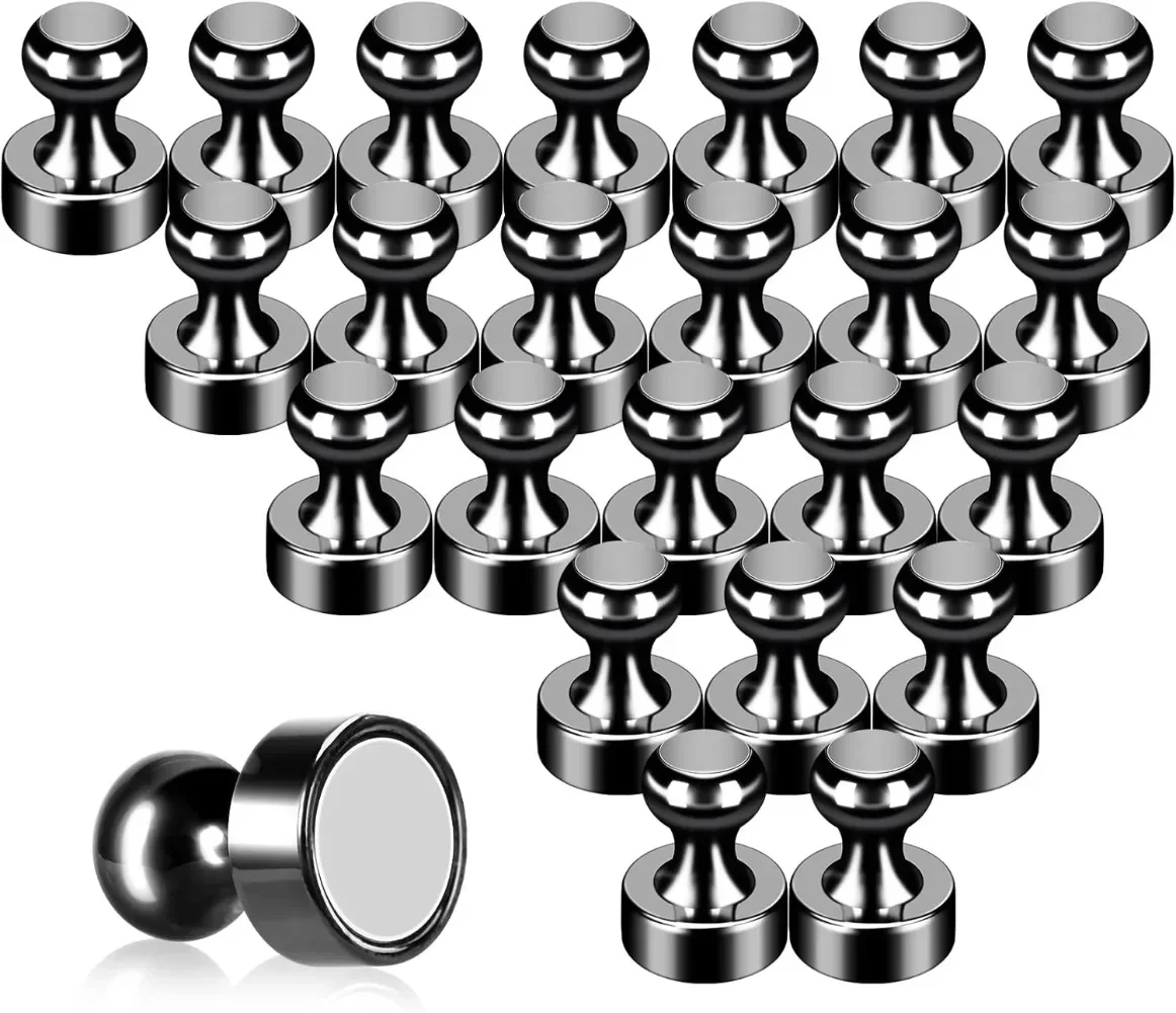 2-15 Pcs Super Strong Neodymium Magnetic Pushpins Sucker Thumbtack Durable Steel Magnet Push Pin for Refrigerator Whiteboard