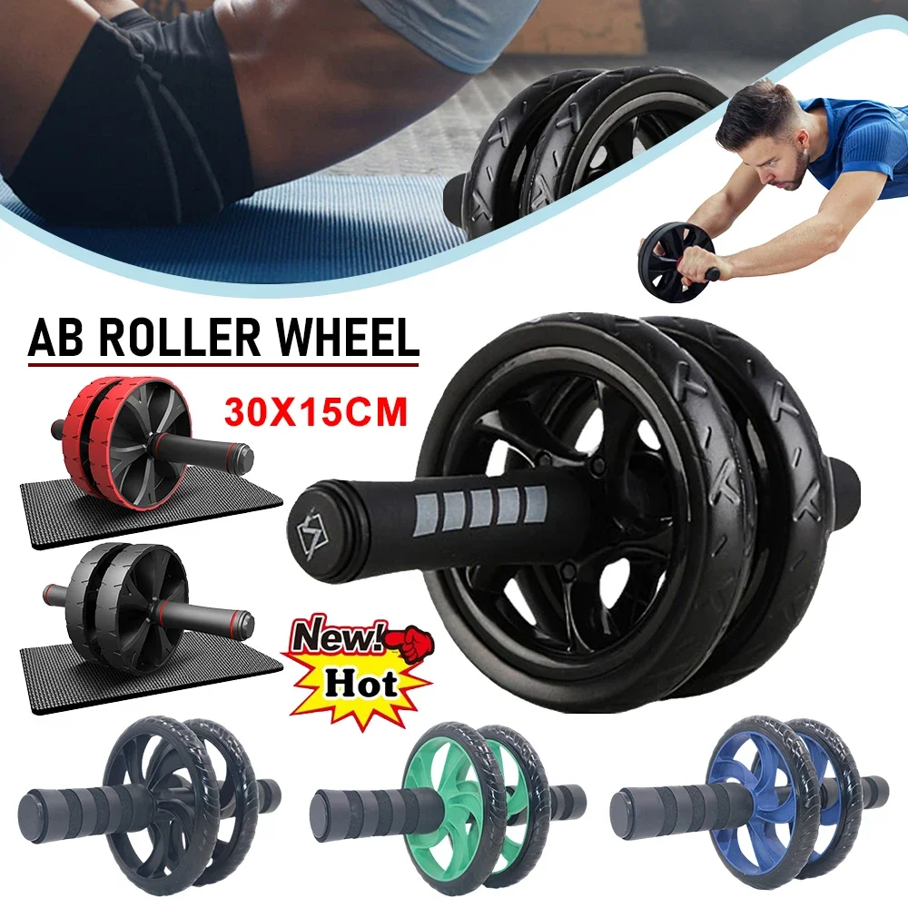 

Abdominal Wheel Rollers Non-slip Abdominal Roller Noise Abdominal Trainer Core Workout Big Ab Roller Abs Gym