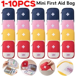 Mini borsa di pronto soccorso borsa portatile per medicinali di emergenza borsa vuota per medicinali per campeggio all'aperto escursionismo viaggio a casa emergenza