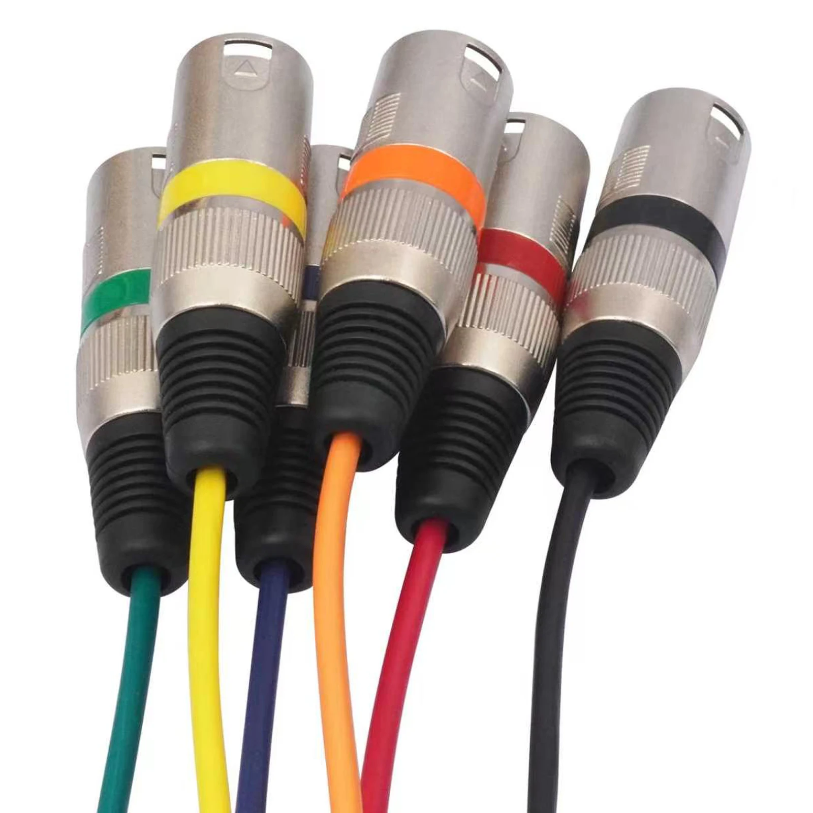 Bochara 6CH Channel XLR Snake Cable Male to Female OFC Audio Foil Shielded For Broadcasting Recording view 6