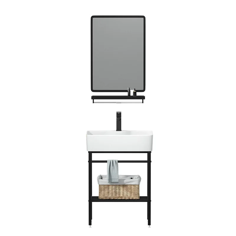 

Floor-to-ceiling hand washing and face washing basin, small apartment bathroom and balcony integrated