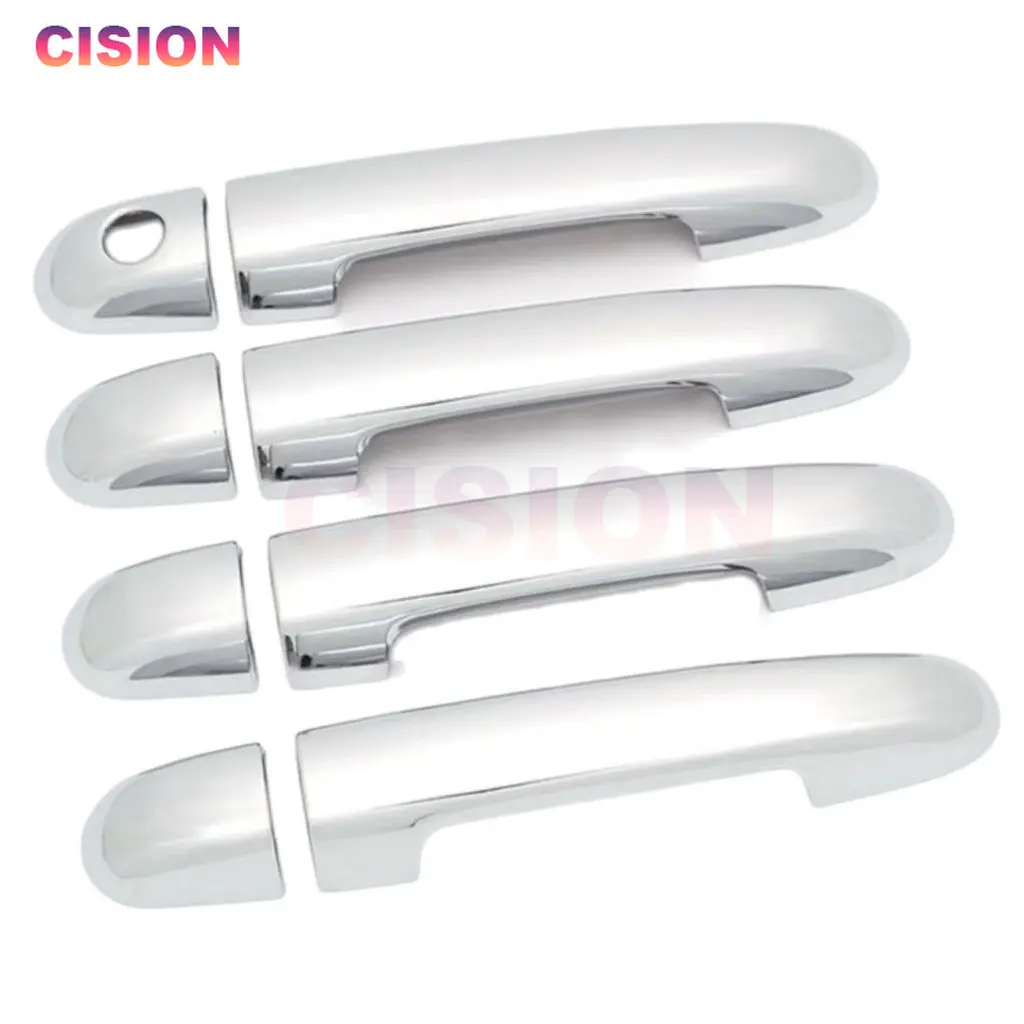 Chrome Exterior Car Side Door Handle Bowl Cover Trim ABS Stickers Decor Styling Accessories For Kia Soluto Pegas Cerato Forte