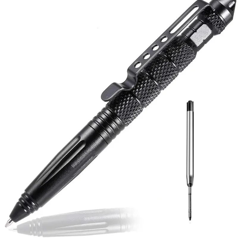 High Quality Metal Military Tactical Pen School Student Office Ballpoint Pens Emergency Glass Breaker Self Defense EDC Supplies