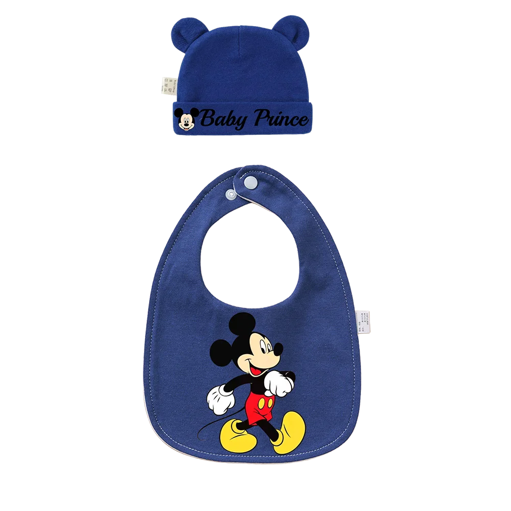 

Children's bib cover cotton comfortable saliva towel for infants and toddlers newborn hat Kawaii headwear children's bib set