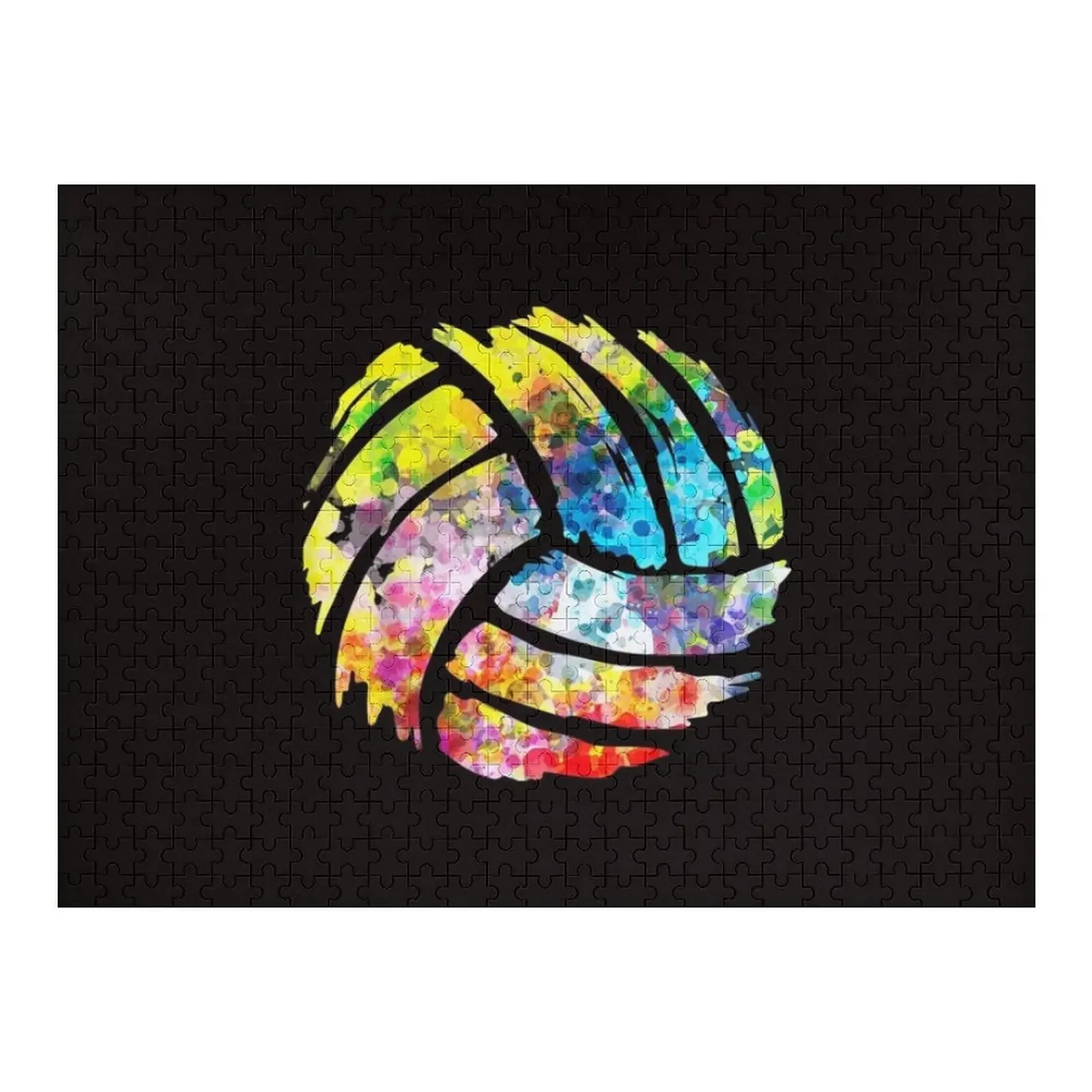 

Volleyball Funny Gift For Dad Mom Player Cach Gift Jigsaw Puzzle Personalized Toys Customizable Gift Personalized Gifts Puzzle