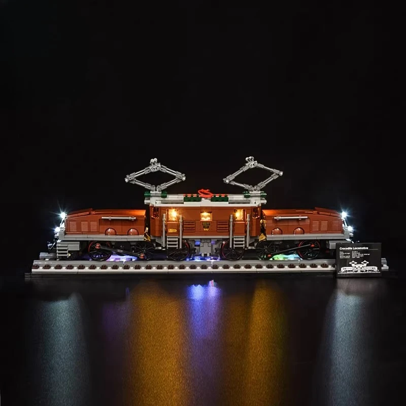 

Набор светодиодного освещения, подходящий для LEGO Crocodile Locomotive 10277, строительные блоки, кирпичи, лампа «сделай сам», набор игрушек, модель в комплект не входит