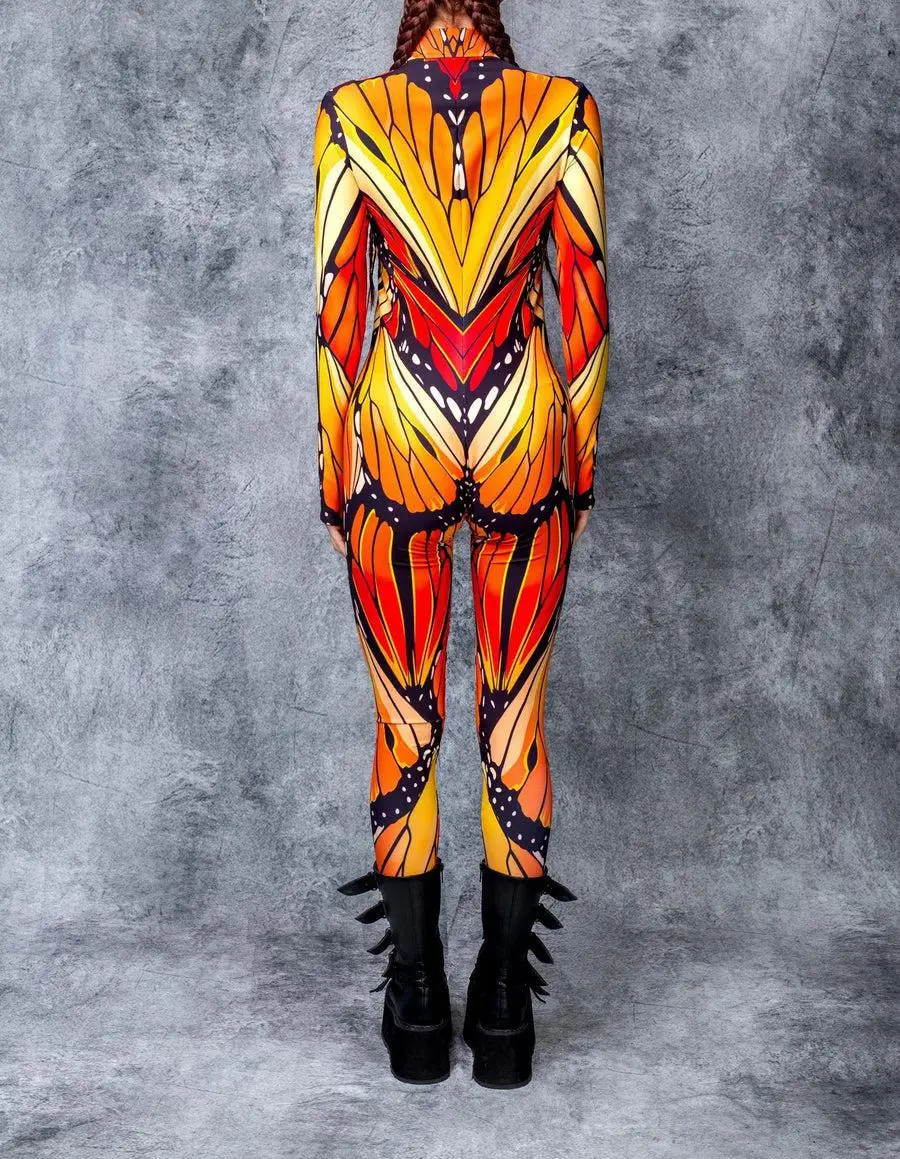 Sexy Damen Psychedelischer Netz-Cosplay-Jumpsuit Horror Halloween Festival Party Bodysuit Karneval Bühnenauftritt Eng Anliegend – Detail 17