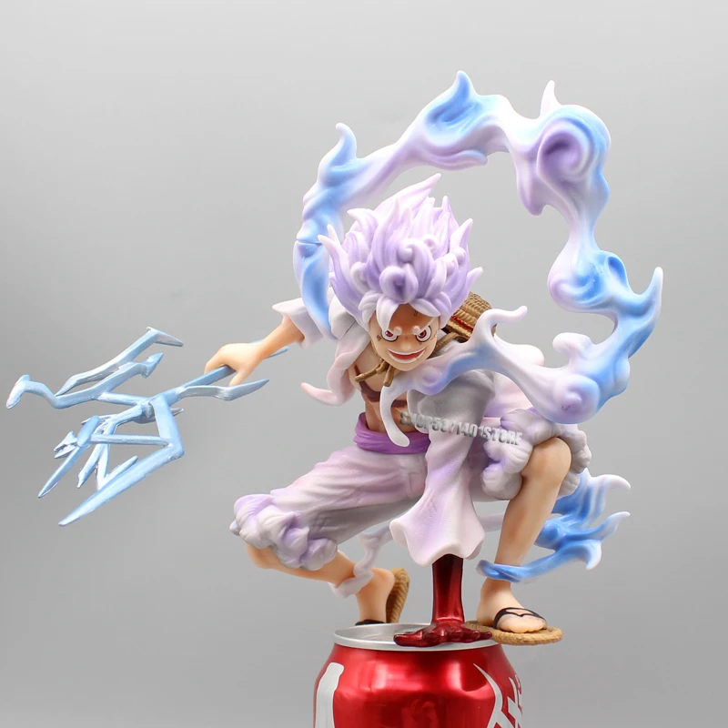 Anime One Piece Figures Sun God Nika Gear 5 Luffy Action Figure Catching Lightning Effects 18cm PVC Model Collection Toys Gifts