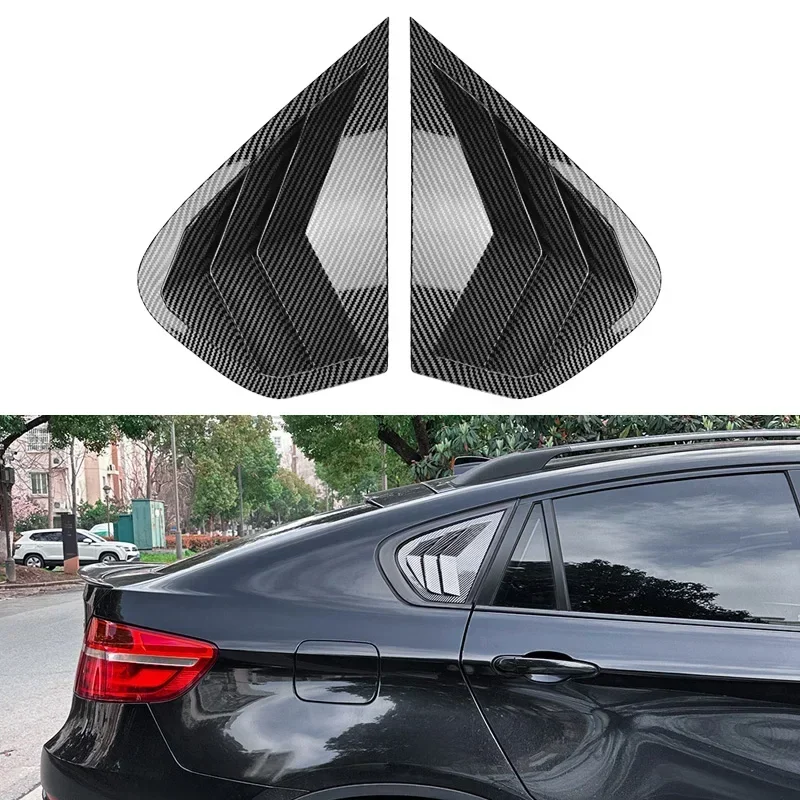 

Car Rear Side Window Louver Vent Shutter Cover Trim Fit For BMW X6 E71 E72 2008 2009 2010 2011 2012 2013 2014 Accessories