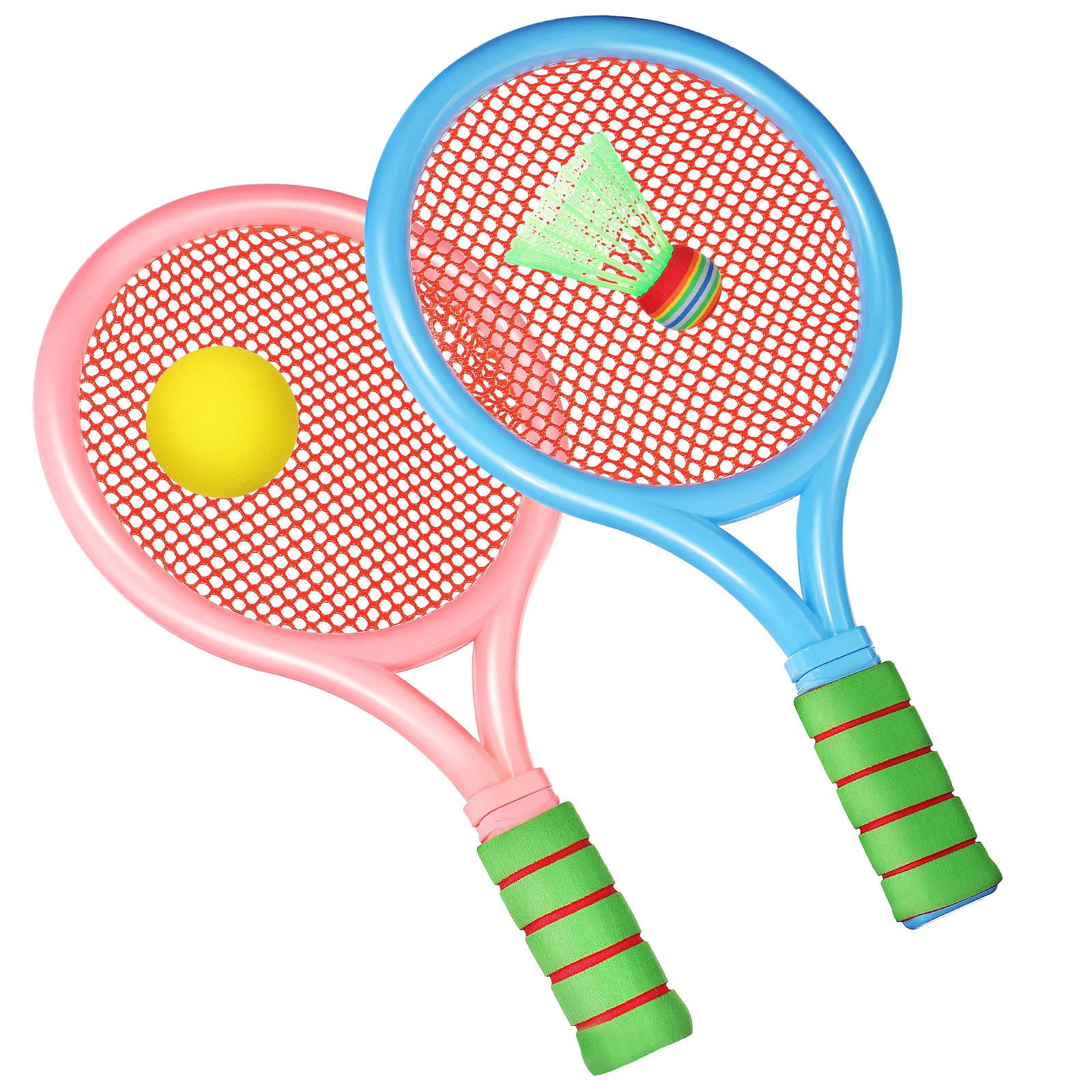 

Badminton Racket Set Tennis Rackets with Balls for Hand Binding Plastic Child