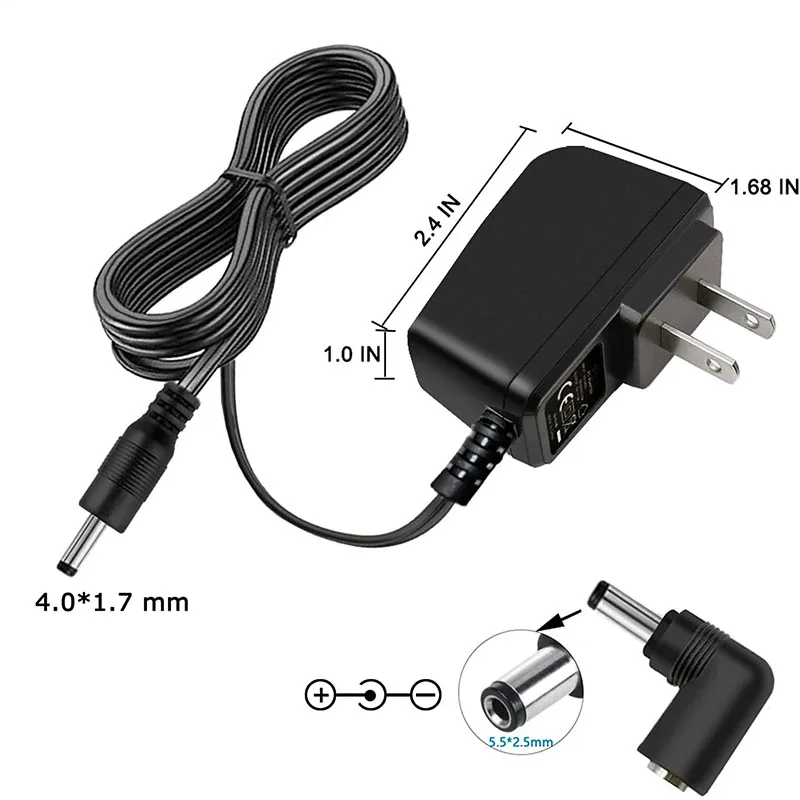 6V 1A AC do Adapter do zasilacza DC dla Omron opieki zdrowotnej ciśnienie krwi w ramieniu monitora 5 10 serii BP652N Hem-ADPTW5 zastępuje