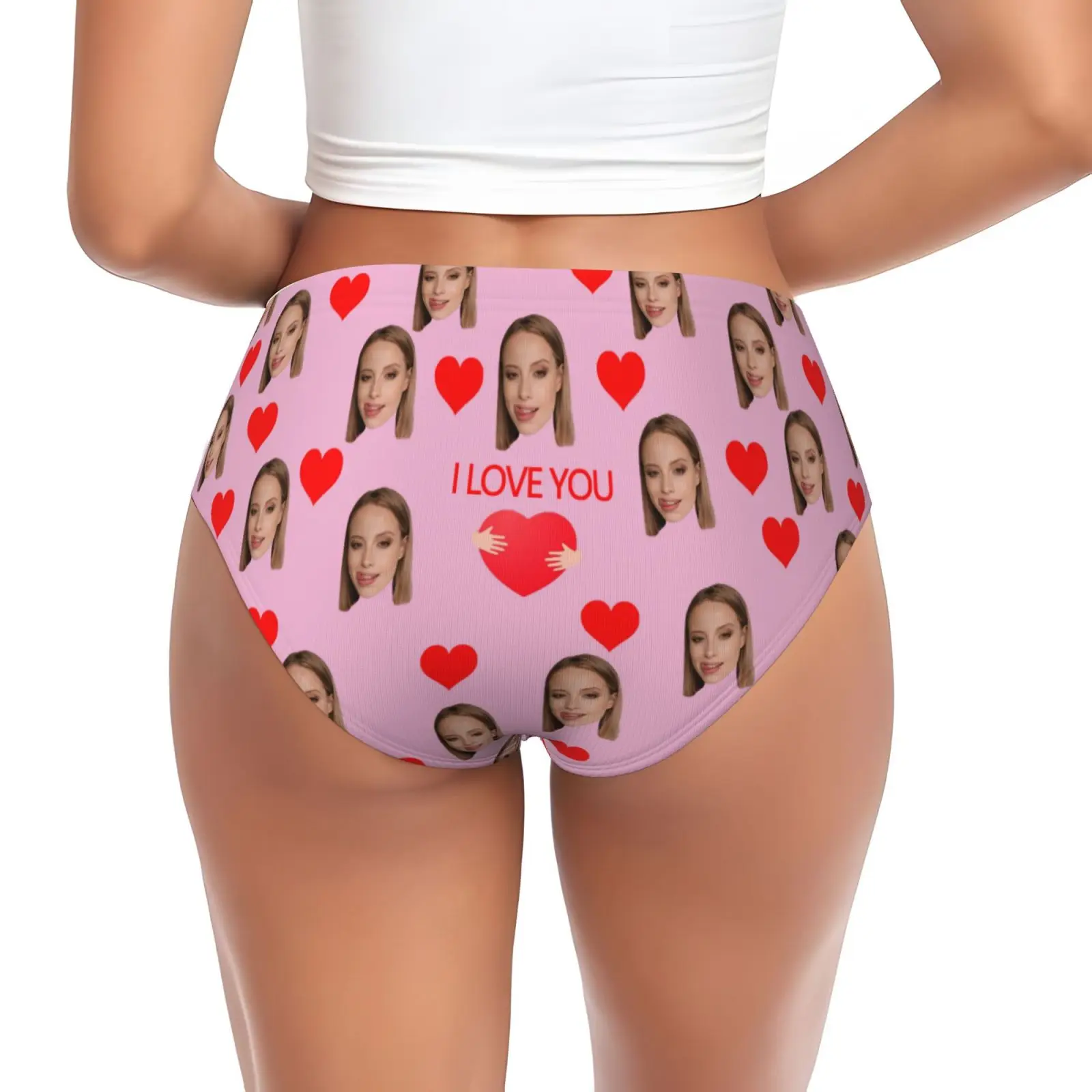 Customized personalized facial photo lingerie for women  Valentine's Day gift lingerie breathable and comfortable