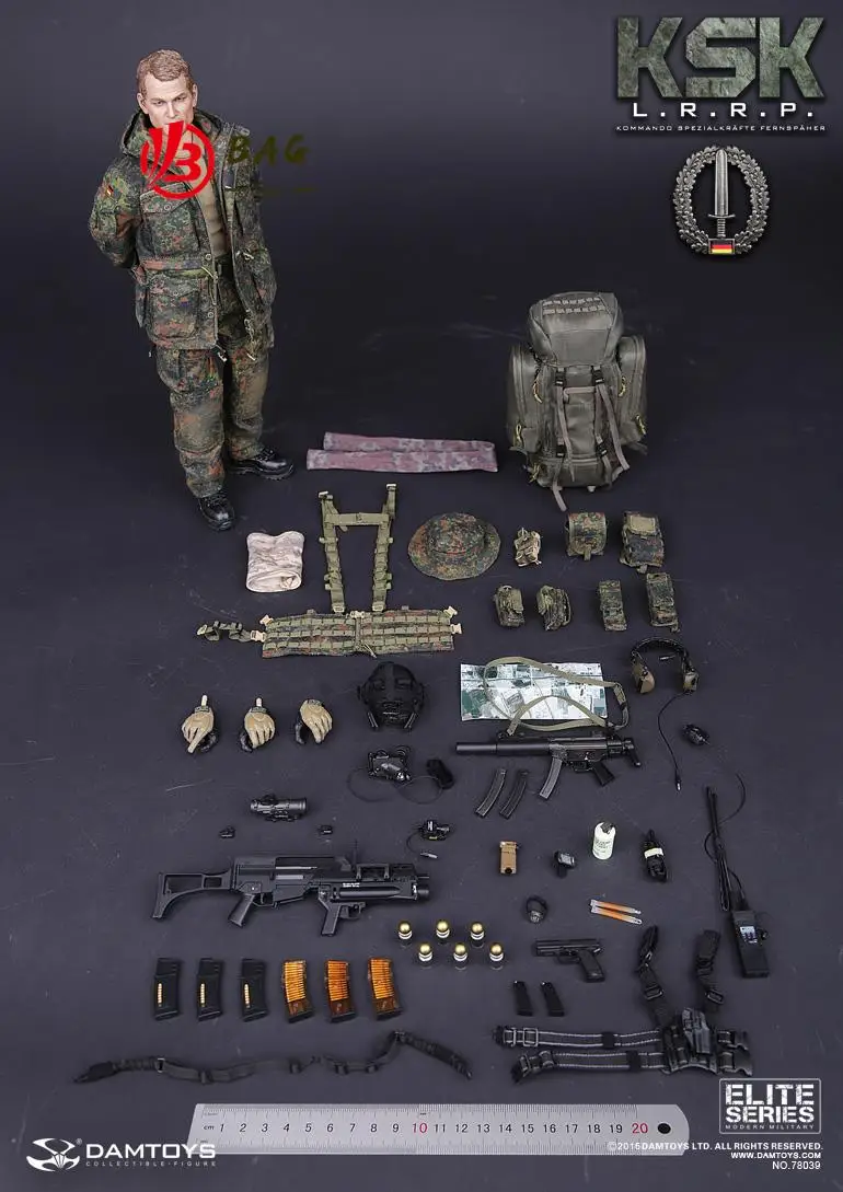 1/6 Action Figures Model DAMTOYS DAM78039 German KSK LRRP long