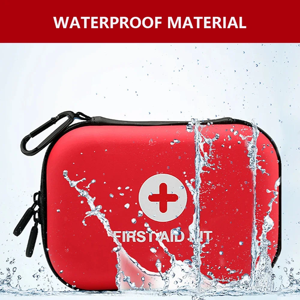 Empty Medical First Aid Storage Bag Sanke Small PU EVA Bag Case for Household Outdoor Travel Camping Equipment Medicine Survival