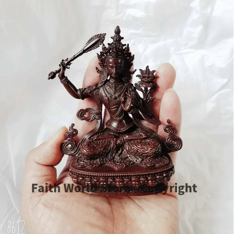 Buddhism temple Amulet good quality Bodhisattva Manjusri Guanyin HOME CAR bless safe good luck Pocket Buddha statue talisman