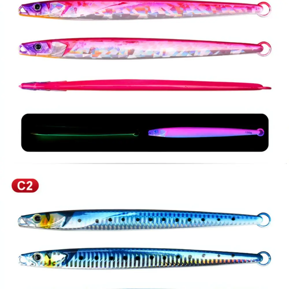 For Teaser Heavy Metal Jig Lure 60g 150g Sinking Fishing Bait Sea Boat Jigging Casting Wobbler Predator Tool