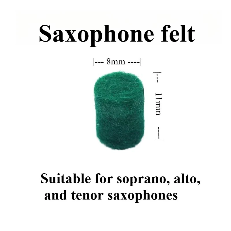 

10 pieces of durable felt pads for alto, tenor, and soprano saxophone repairs
