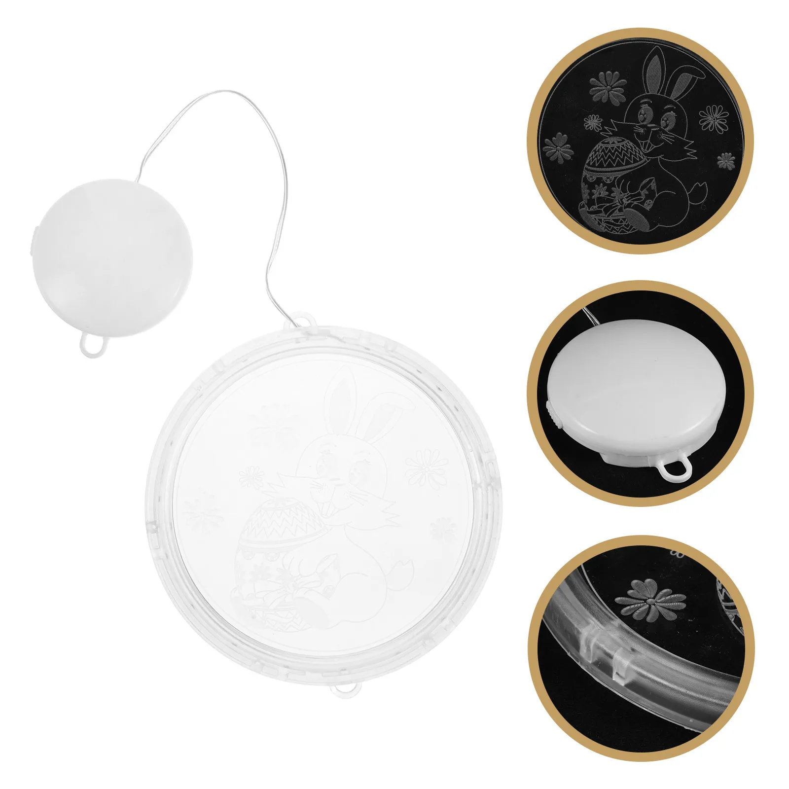 

Светодиодные светильники-кролики 16 см для окон, пасхальный декор для праздничного оформления, светодиодная оконная подсветка в виде кролика